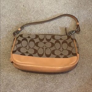 Coach purse with short strap
